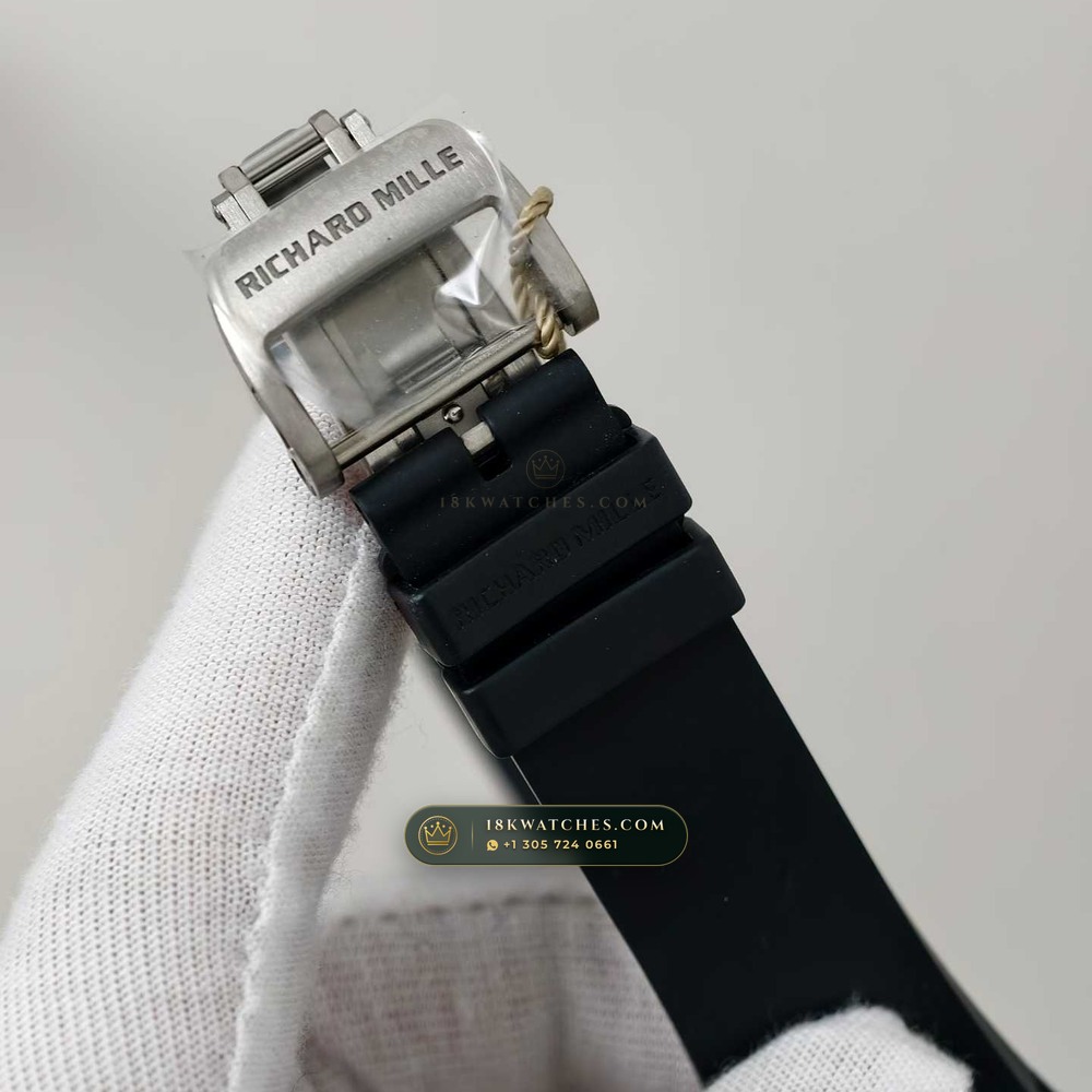 Richard Mille RM 61-01 Yohan Blake Asymmetric White Quartz TPT — Studio Gallery Plate VII in Carbon TPT & Grade 5 Titanium (55.3g Verified Mass, Richard Mille Cal. RMUL2 Free-Sprung Skeleton)
