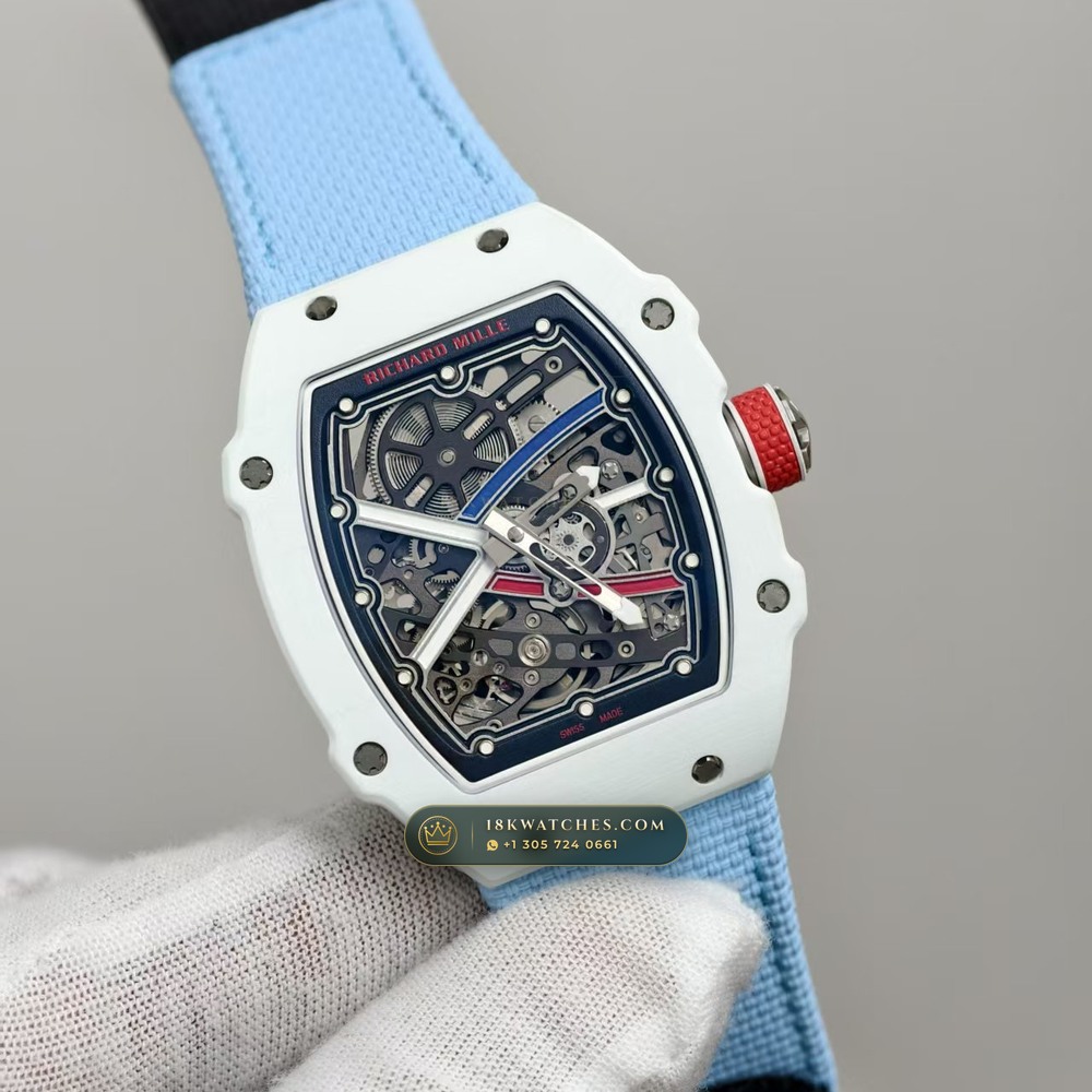Richard Mille RM 67-02 Automatic Extra-Flat White Quartz TPT — Studio Gallery Plate II in Carbon TPT & Grade 5 Titanium (33.4g Verified Mass, Richard Mille Cal. CRMA7 Skeletonized Titanium)