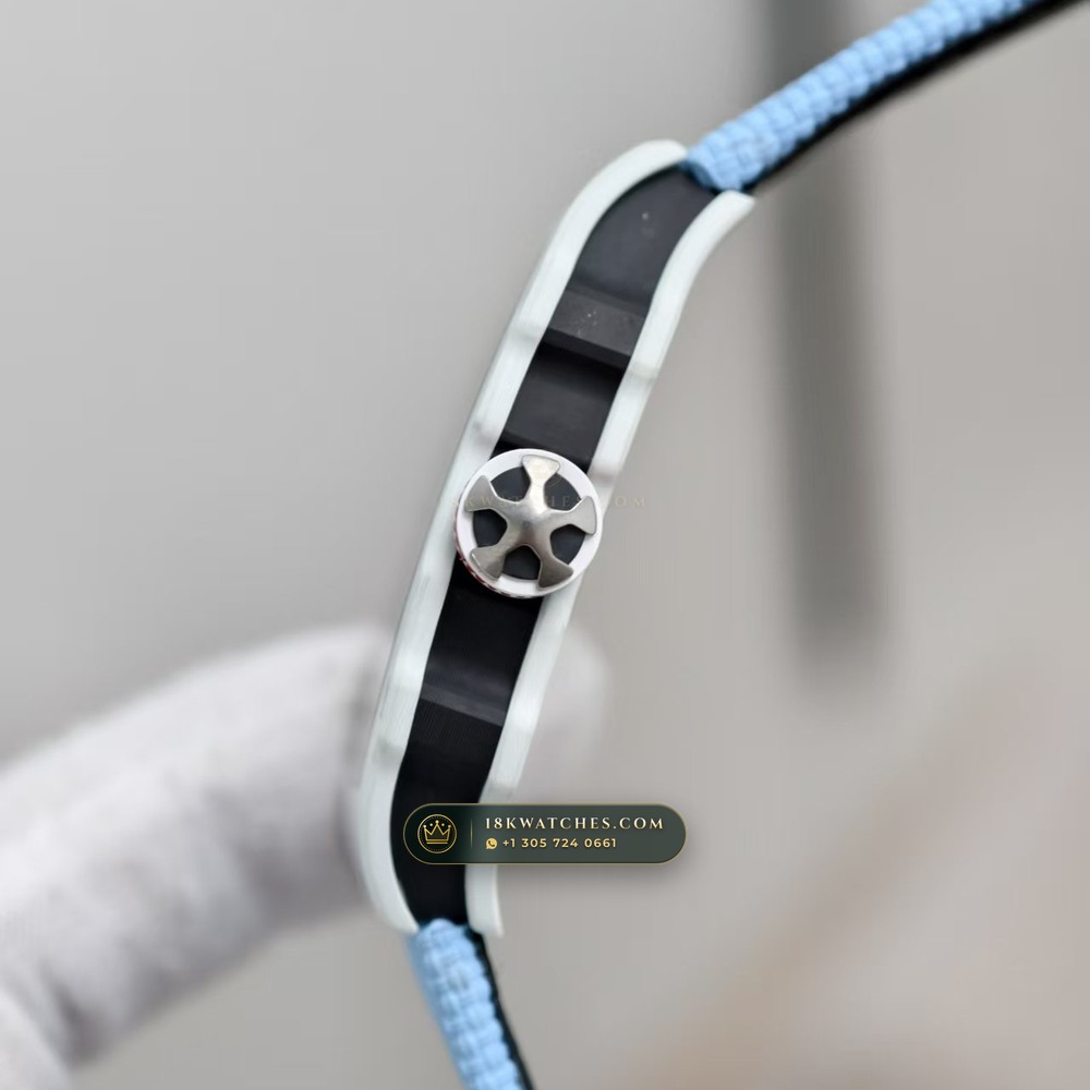 Richard Mille RM 67-02 Automatic Extra-Flat White Quartz TPT — Studio Gallery Plate V in Carbon TPT & Grade 5 Titanium (33.4g Verified Mass, Richard Mille Cal. CRMA7 Skeletonized Titanium)
