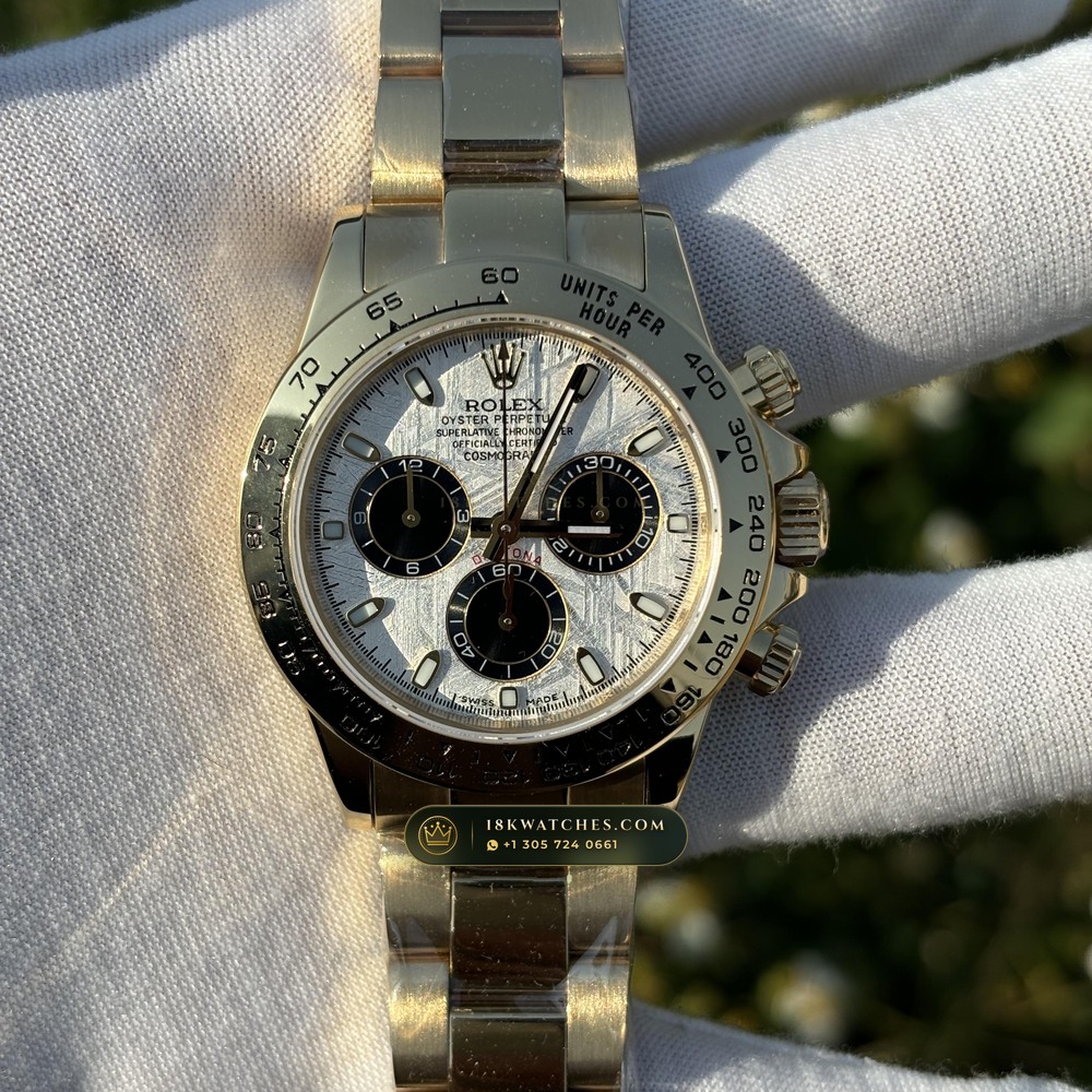 Rolex Cosmograph Daytona Gibeon Meteorite Dial 18K Yellow Gold Ref. 116508