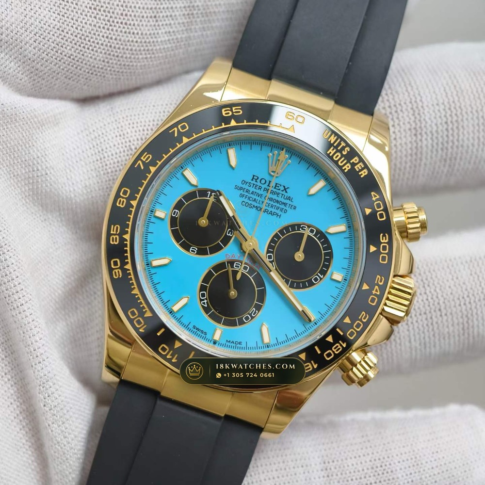 Rolex Cosmograph Daytona 18K Yellow Gold Geneva Atelier Spec Ref. 126518LN — Studio Gallery Plate II in 18K Yellow Gold Au750 (160.4g Verified Mass, Rolex Manufacture Cal. 4131 - 72h Power Reserve)