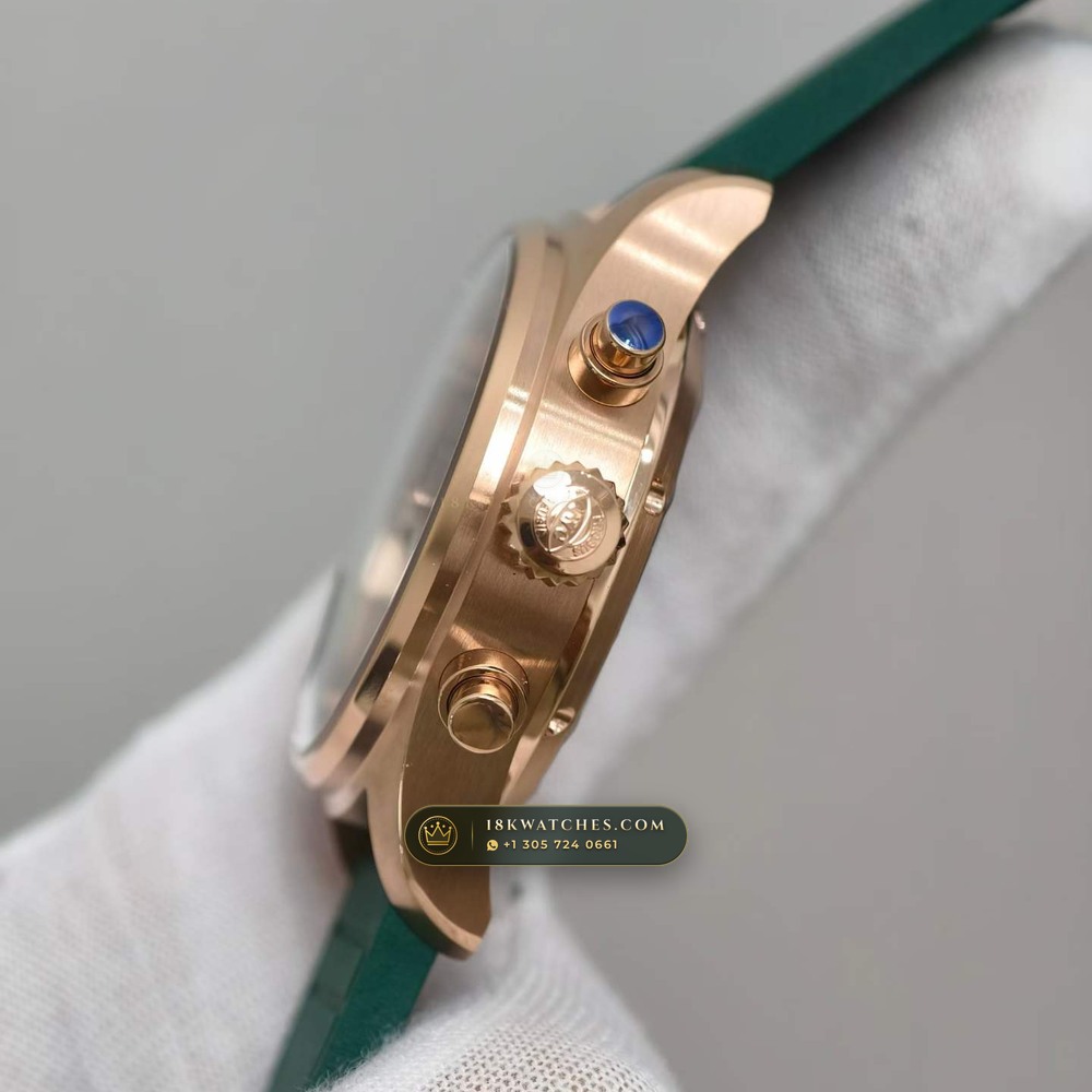 IWC Schaffhausen IWC Pilot Watch Chronograph 41mm Green Dial Ref. IW388110 — Studio Gallery Plate V in 904L Stainless Steel Custom Architecture (108.1g Verified Mass, IWC Manufacture Cal. 69355 / Cal. 52010)
