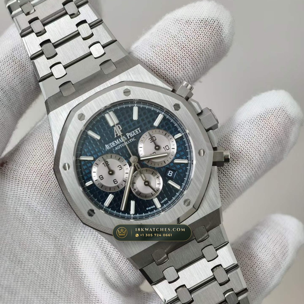 Audemars Piguet Royal Oak Selfwinding Chronograph 41mm 5-Axis CNC Case Ref. 26331ST — Studio Gallery Plate II in 904L Stainless Steel Custom Architecture (180.3g Verified Mass, Audemars Piguet Cal. 2385 Column-Wheel Chronograph)