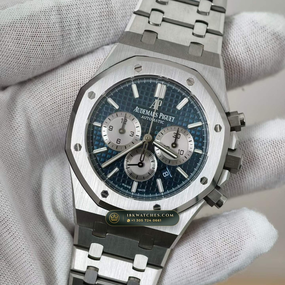 Audemars Piguet Royal Oak Selfwinding Chronograph 41mm 5-Axis CNC Case Ref. 26331ST — Studio Gallery Plate III in 904L Stainless Steel Custom Architecture (180.3g Verified Mass, Audemars Piguet Cal. 2385 Column-Wheel Chronograph)