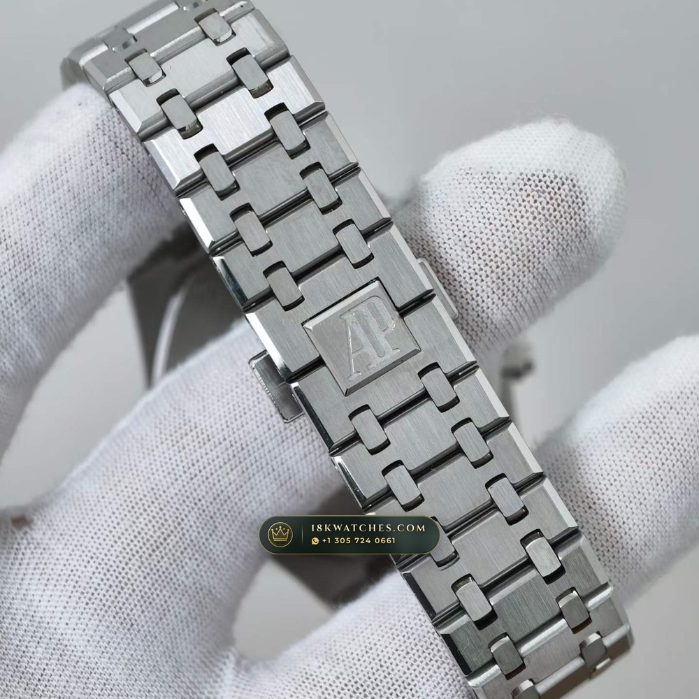 Audemars Piguet Royal Oak Selfwinding Chronograph 41mm 5-Axis CNC Case Ref. 26331ST — Studio Gallery Plate V in 904L Stainless Steel Custom Architecture (180.3g Verified Mass, Audemars Piguet Cal. 2385 Column-Wheel Chronograph)