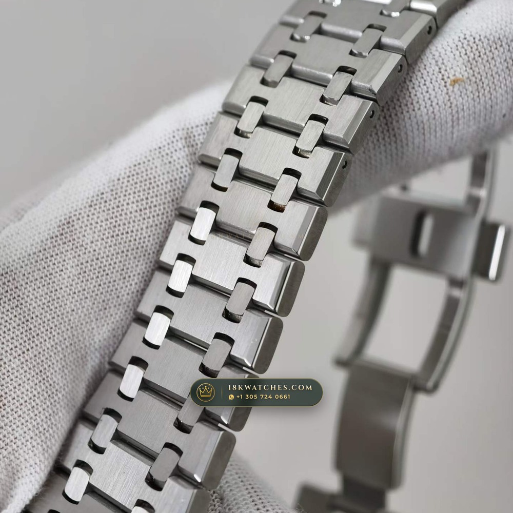 Audemars Piguet Royal Oak Selfwinding Chronograph 41mm 5-Axis CNC Case Ref. 26331ST — Studio Gallery Plate VI in 904L Stainless Steel Custom Architecture (180.3g Verified Mass, Audemars Piguet Cal. 2385 Column-Wheel Chronograph)