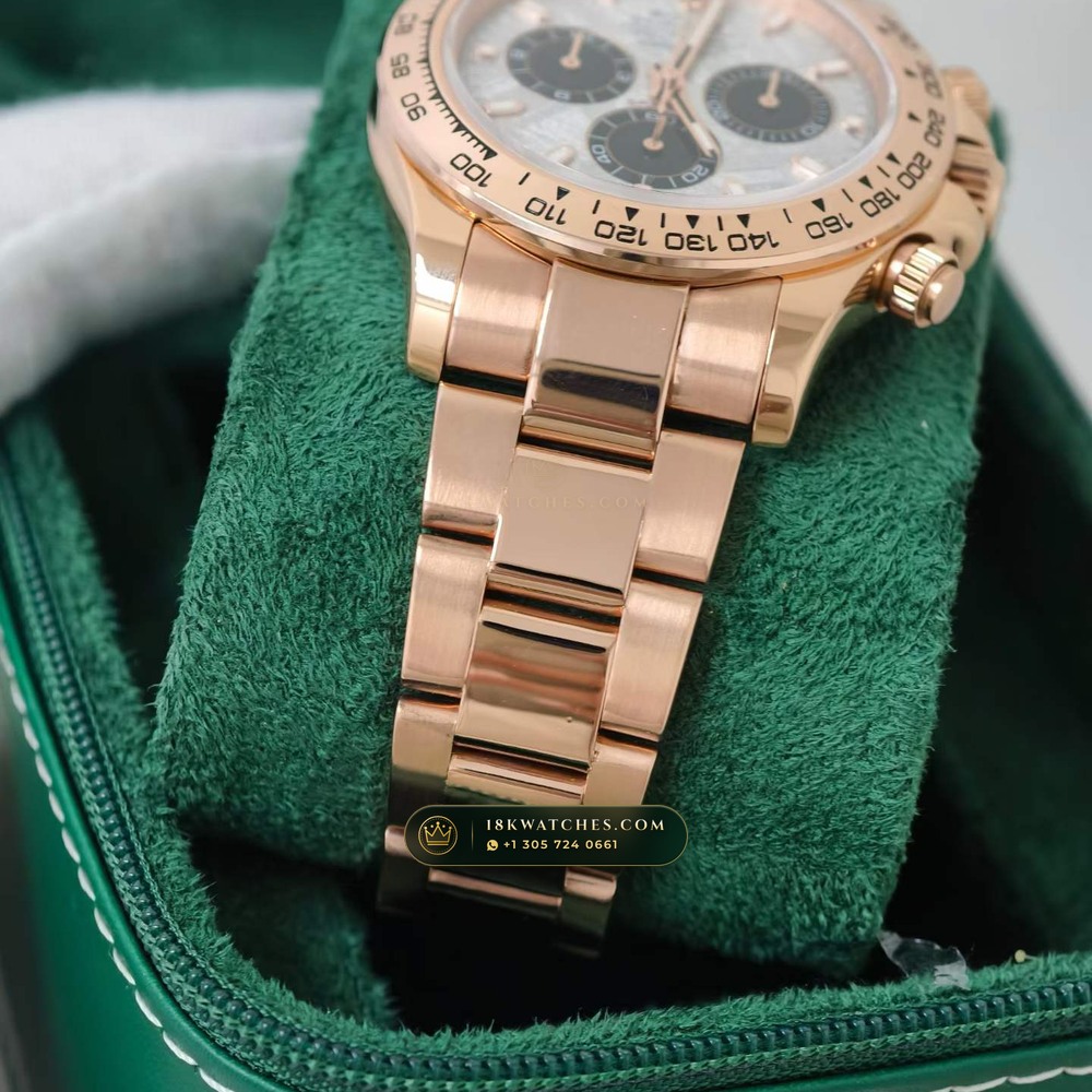 Rolex Cosmograph Daytona Gibeon Meteorite Dial 18K Everose Gold Ref. 116505 — Studio Gallery Plate VI in 18K Rose Gold Au750 (216.1g Verified Mass, Rolex Manufacture Cal. 4130 - 72h Power Reserve)