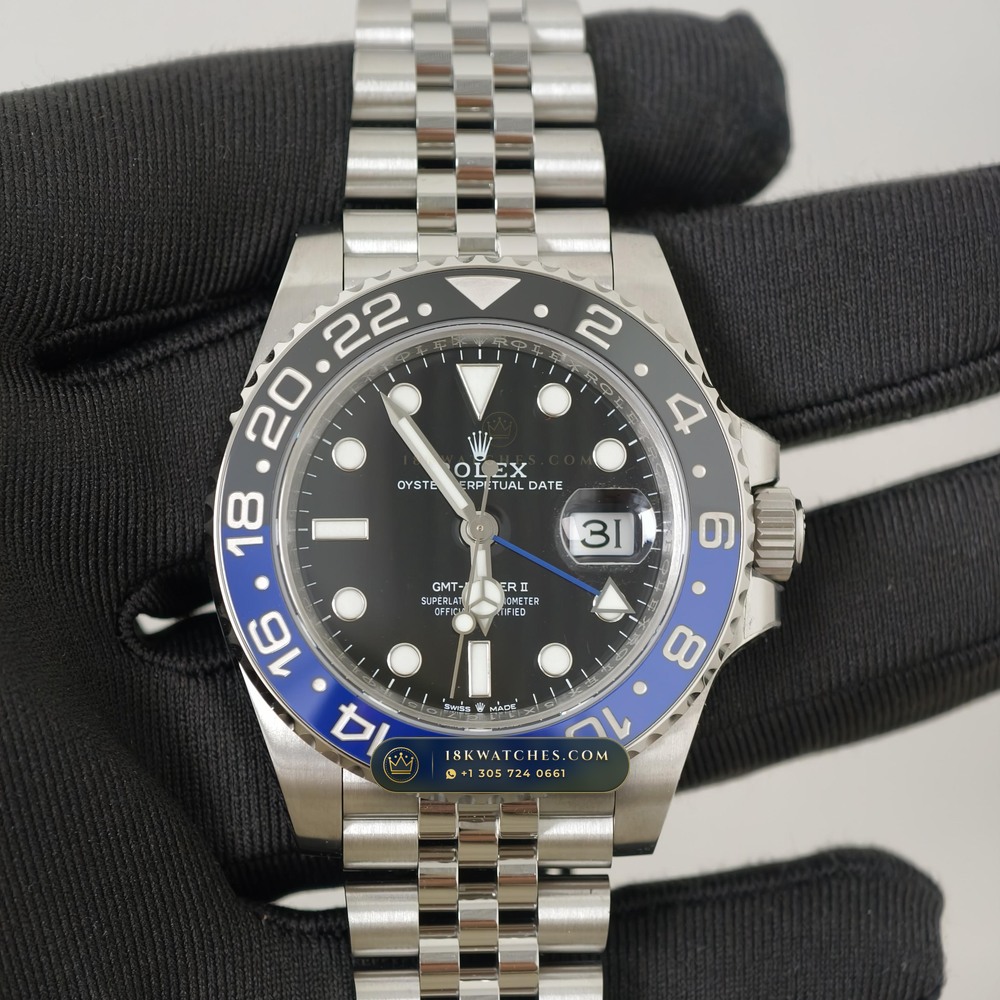 Rolex GMT-Master II Batgirl Blue & Black Jubilee Ref. 126710BLNR