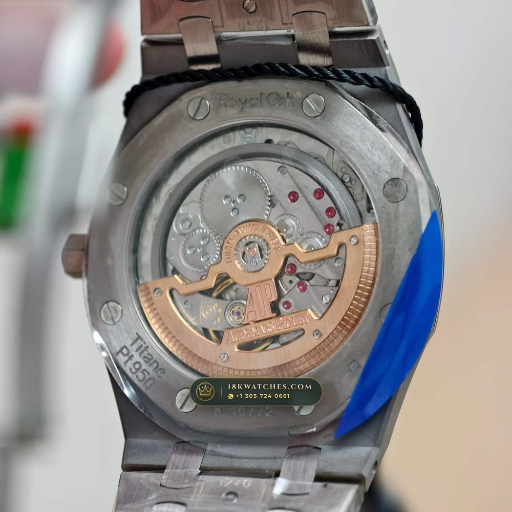 Audemars Piguet Royal Oak Jumbo Extra-Thin 39mm Ref. 15202IP — Studio Gallery Plate VIII in Grade 5 Titanium Monobloc (94.4g Verified Mass, Audemars Piguet Cal. 2121 Ultra-Thin)