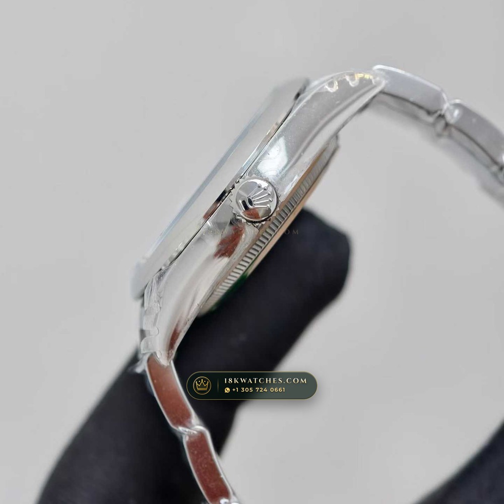 Rolex Oyster Perpetual 36 Tiffany Turquoise Lacquer Dial Ref. 126000 — Studio Gallery Plate V in 904L Stainless Steel Custom Architecture (120.7g Verified Mass, Rolex Manufacture Cal. 3230 - 70h Power Reserve)