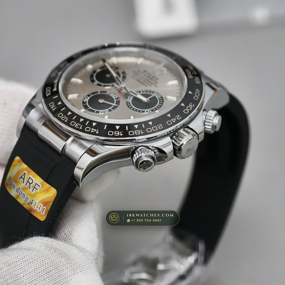Rolex Cosmograph Daytona Ghost Slate Grey Dial 18K White Gold Ref. 126519LN — Studio Gallery Plate IV in 18K White Gold Au750 (160.8g Verified Mass, Rolex Manufacture Cal. 4131 - 72h Power Reserve)