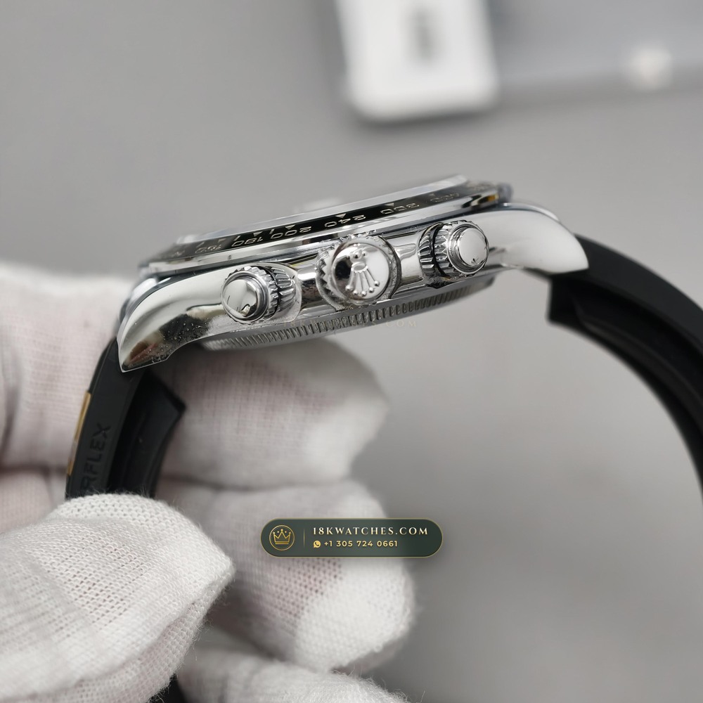 Rolex Cosmograph Daytona Ghost Slate Grey Dial 18K White Gold Ref. 126519LN — Studio Gallery Plate V in 18K White Gold Au750 (160.8g Verified Mass, Rolex Manufacture Cal. 4131 - 72h Power Reserve)