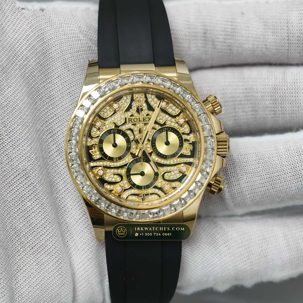 Rolex Cosmograph Daytona Eye of the Tiger Diamond Dial 18K Yellow Gold Ref. 116588TBR
