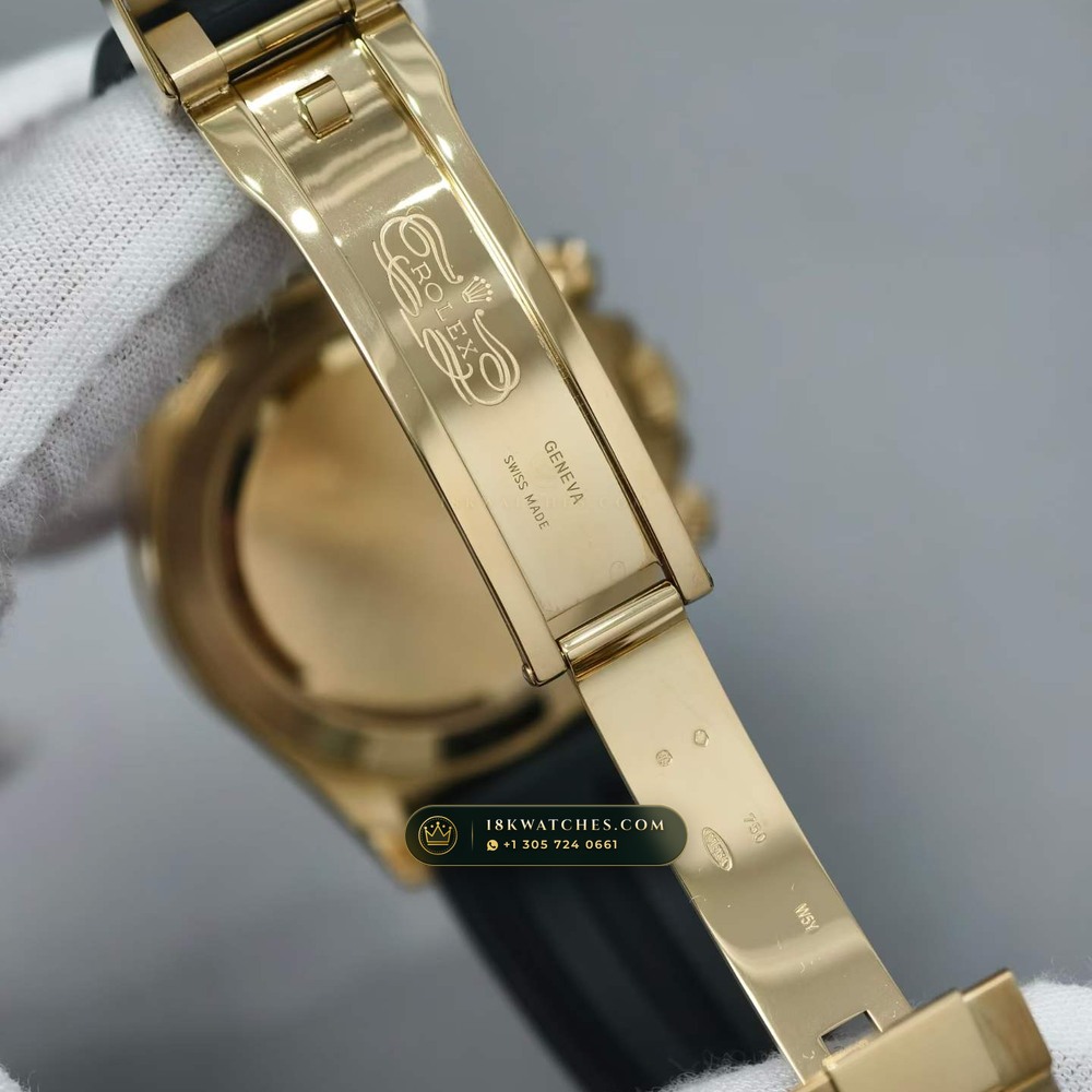 Rolex Cosmograph Daytona Eye of the Tiger Diamond Dial 18K Yellow Gold Ref. 116588TBR — Studio Gallery Plate VII in 18K Yellow Gold Au750 (160.7g Verified Mass, Rolex Manufacture Cal. 4130 - 72h Power Reserve)