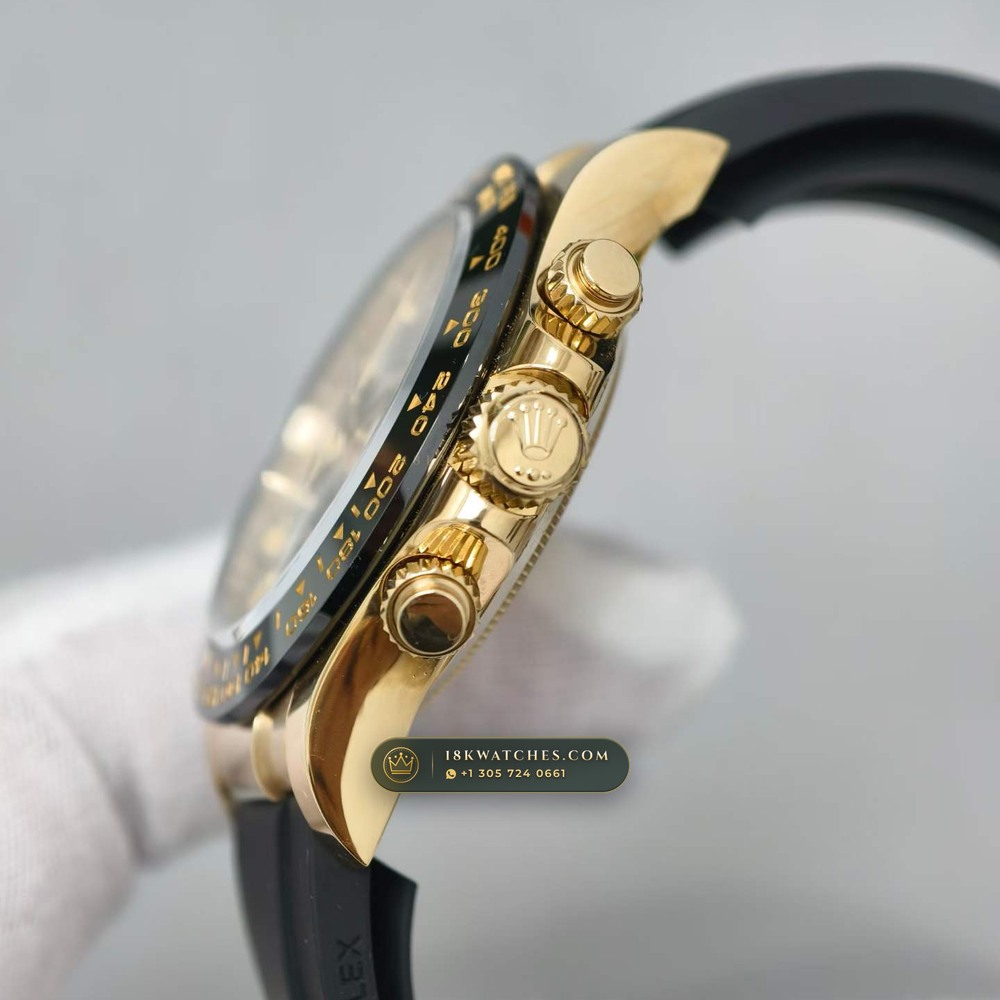 Rolex Cosmograph Daytona Gibeon Meteorite Dial 18K Yellow Gold Ref. 116518 — Studio Gallery Plate V in 18K Yellow Gold Au750 (160.6g Verified Mass, Rolex Manufacture Cal. 4130 - 72h Power Reserve)