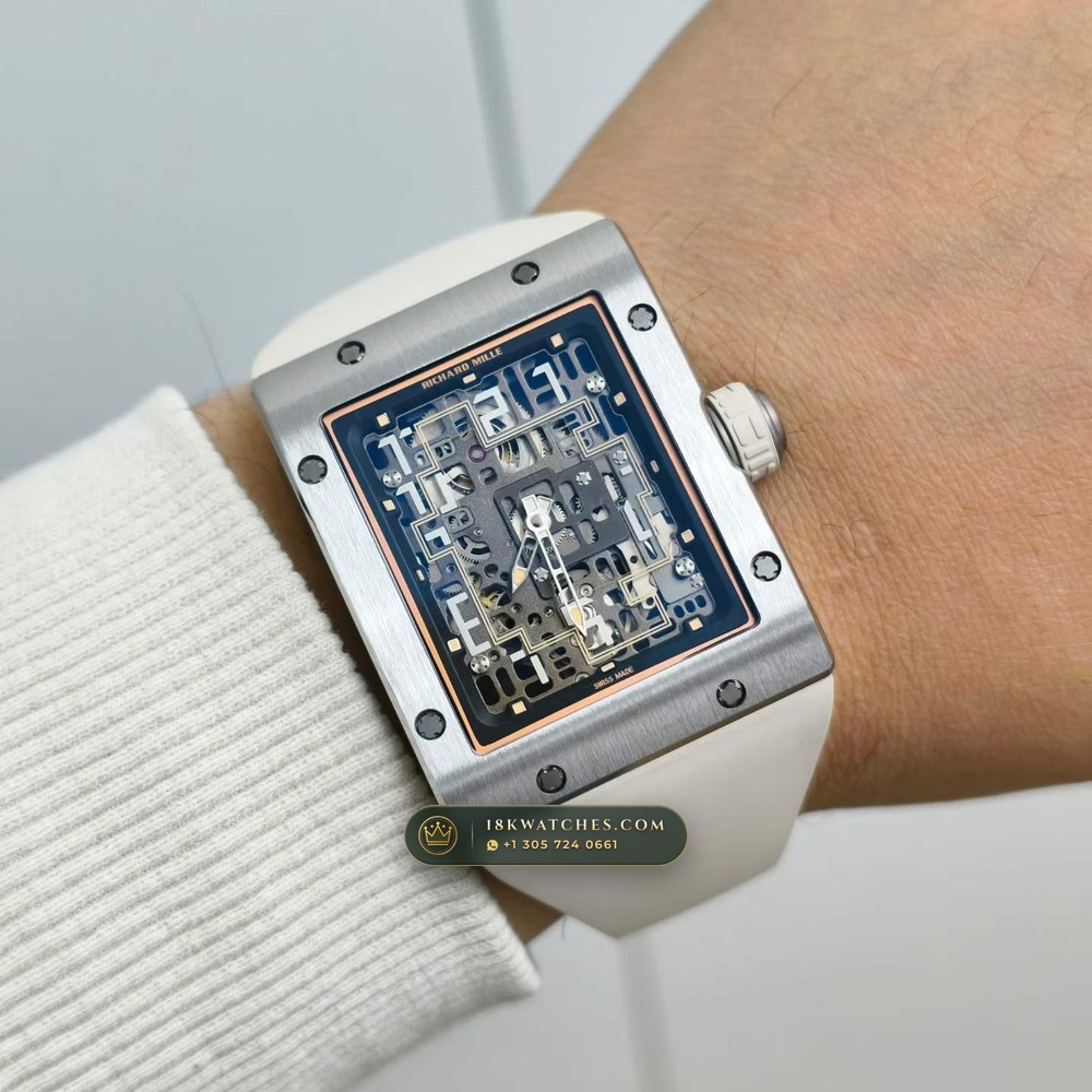 Richard Mille RM 16-02 Automatic Extra-Flat Rectangular Geneva Atelier Spec — Studio Gallery Plate VIII in Grade 5 Titanium Monobloc (53.6g Verified Mass, Richard Mille Cal. CRMA9 Skeletonized)