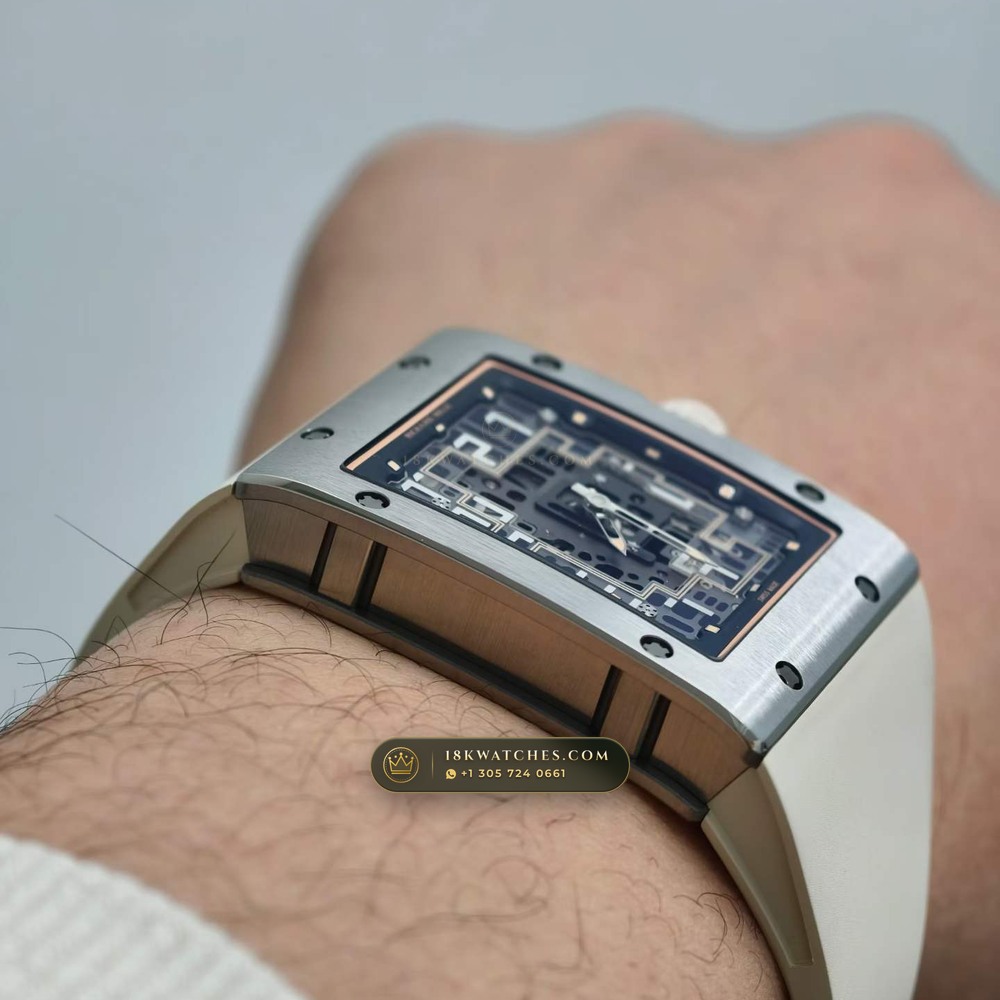 Richard Mille RM 16-02 Automatic Extra-Flat Rectangular Geneva Atelier Spec — Studio Gallery Plate IX in Grade 5 Titanium Monobloc (53.6g Verified Mass, Richard Mille Cal. CRMA9 Skeletonized)
