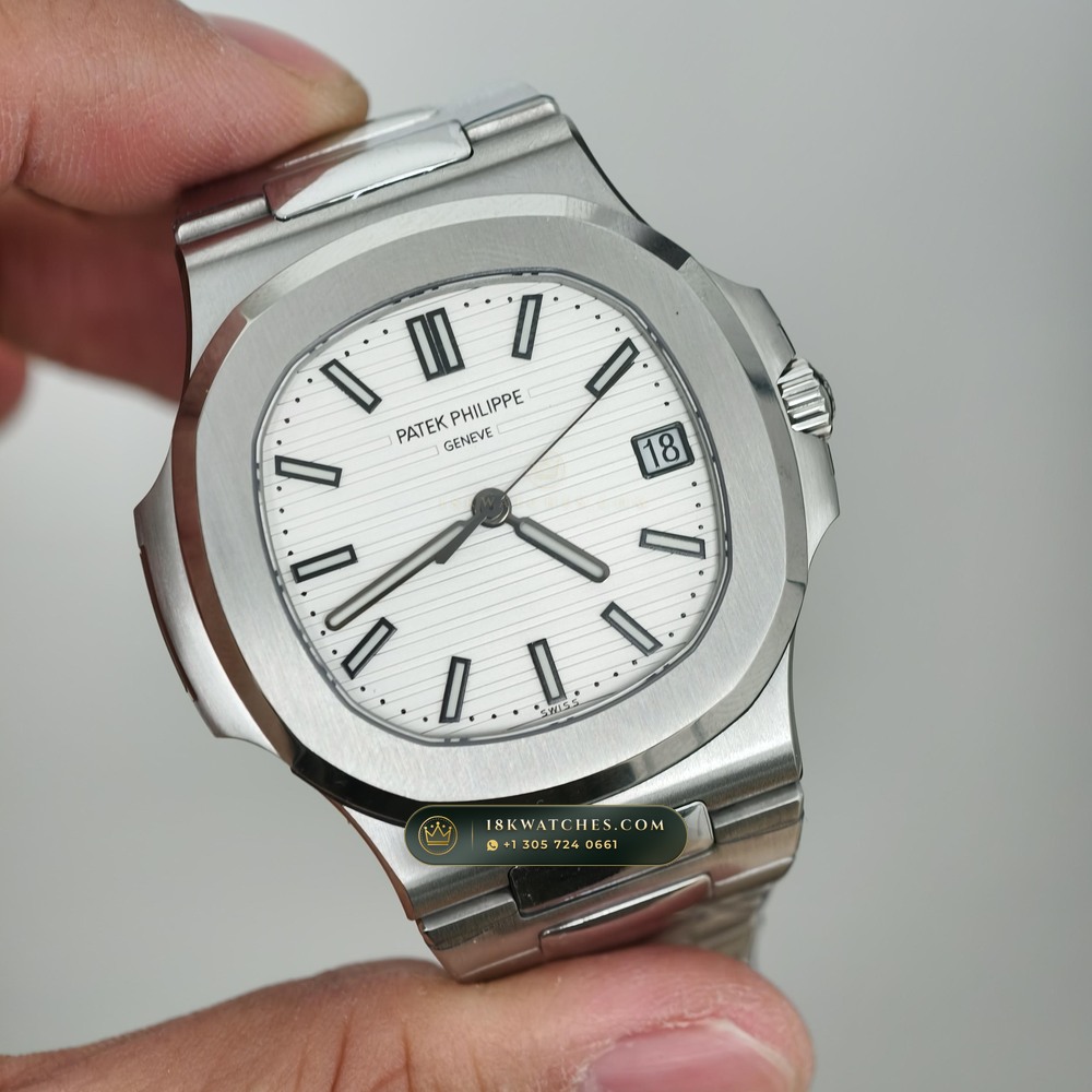 Patek Philippe Nautilus Self-Winding Custom SW Dial Deep Crystal Optics Ref. 5711A — Studio Gallery Plate II in 904L Stainless Steel Custom Architecture (115.2g Verified Mass, Patek Philippe Cal. 26-330 S C / Cal. 324 S C - 21K Gold Rotor)
