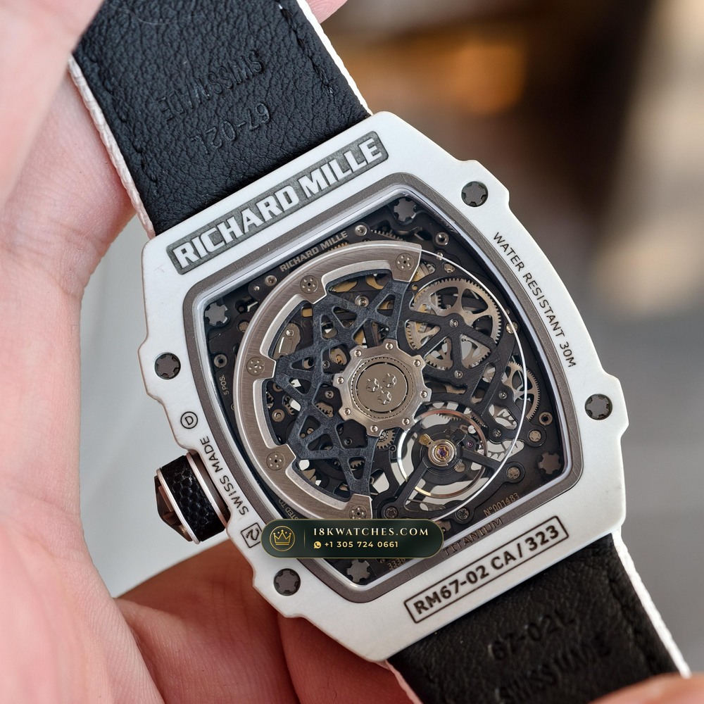 Richard Mille RM 67-02 Automatic Extra-Flat UAE Limited Edition — Studio Gallery Plate VI in Carbon TPT & Grade 5 Titanium (33.6g Verified Mass, Richard Mille Cal. CRMA7 Skeletonized Titanium)