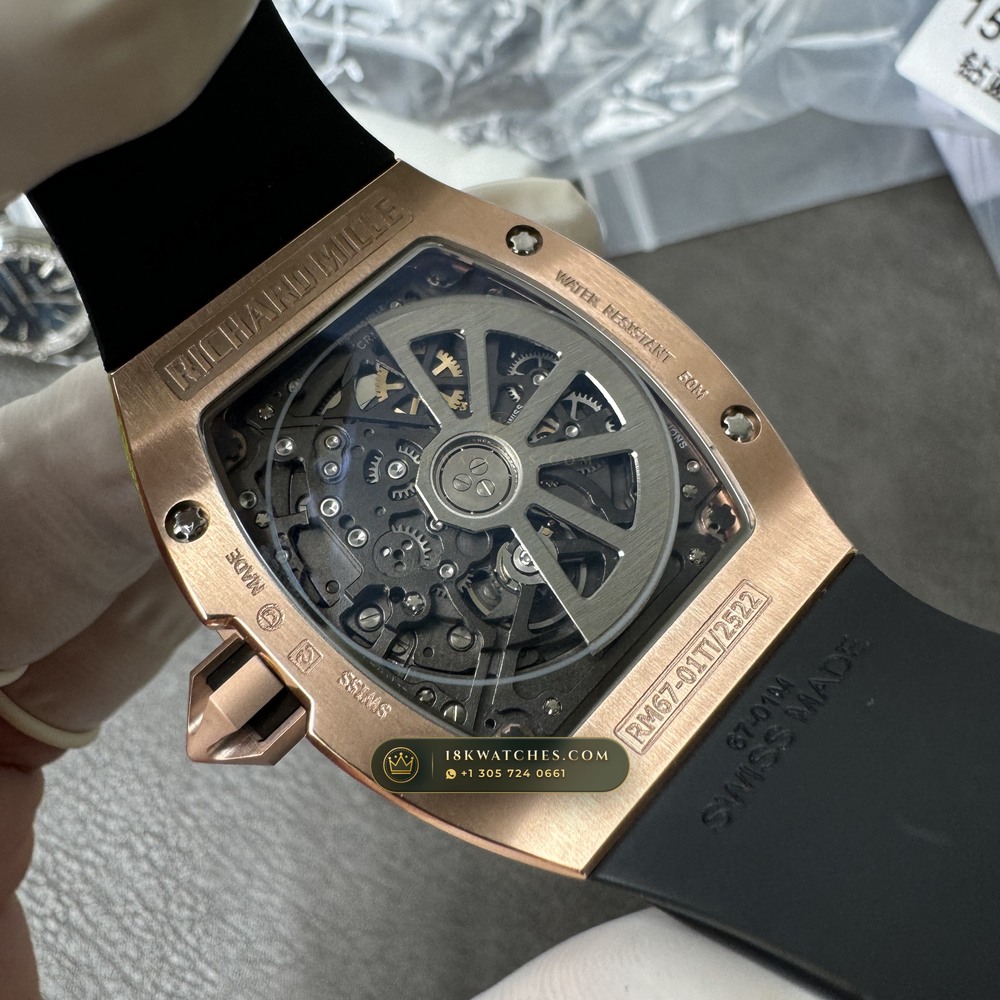 Richard Mille RM 67-01 Automatic Extra-Flat Geneva Atelier Spec — Studio Gallery Plate VII in Grade 5 Titanium Monobloc (49.2g Verified Mass, Richard Mille Cal. CRMA6 - Platinum Rotor)