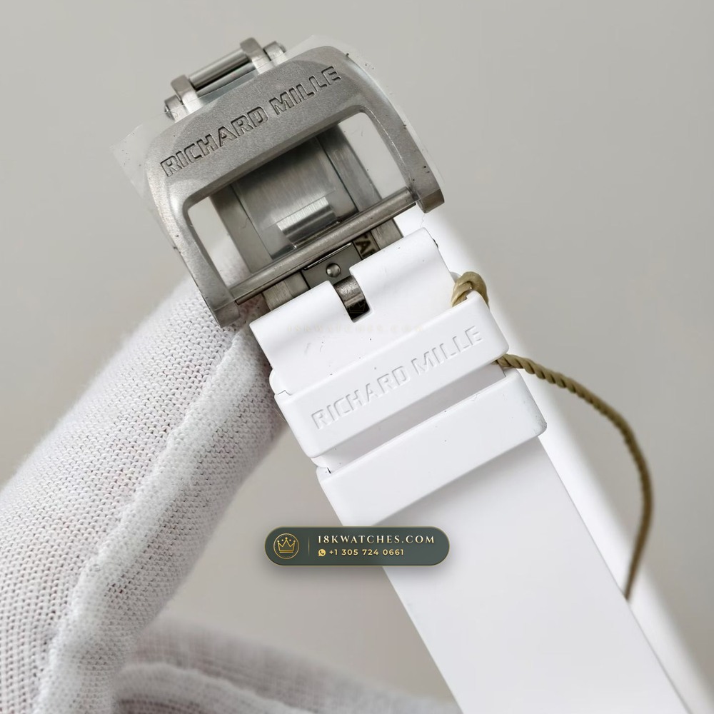 Richard Mille RM 61-01 Yohan Blake Asymmetric Hand-Chamfered Bevel Spec — Studio Gallery Plate VII in Carbon TPT & Grade 5 Titanium (55.4g Verified Mass, Richard Mille Cal. RMUL2 Free-Sprung Skeleton)