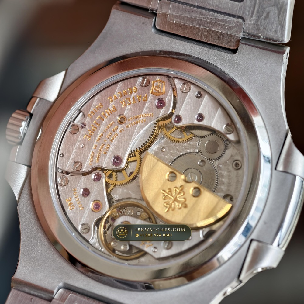 Patek Philippe Nautilus Moonphase & Power Reserve Ref. 5712/1A — Studio Gallery Plate VI in 904L Stainless Steel Custom Architecture (116.1g Verified Mass, Patek Philippe Cal. 240 PS IRM C LU - 22K Gold Micro-Rotor)