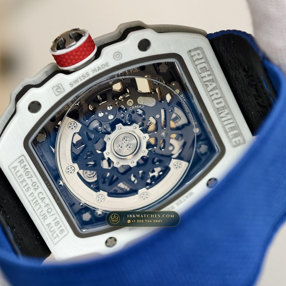 Richard Mille RM 67-02 Automatic Extra-Flat Chronometer Regulated Spec — Studio Gallery Plate VII in Carbon TPT & Grade 5 Titanium (33.3g Verified Mass, Richard Mille Cal. CRMA7 Skeletonized Titanium)