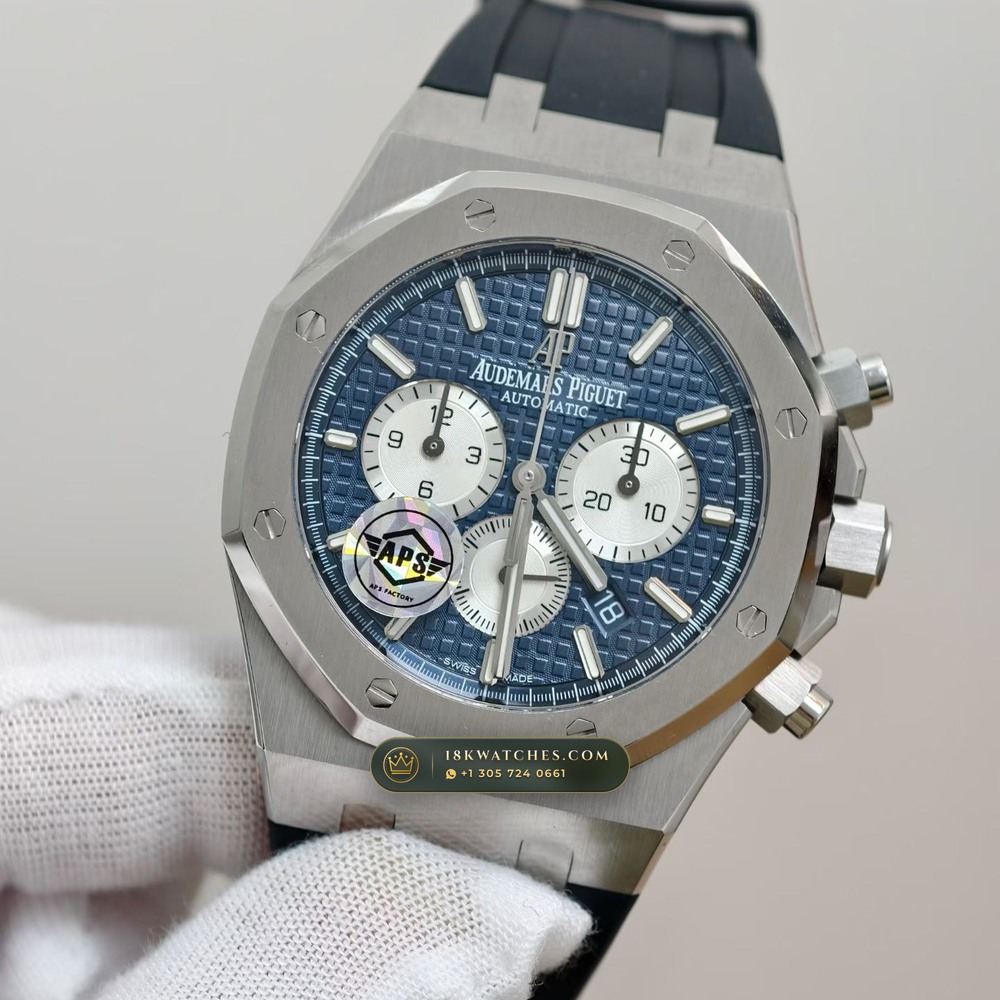 Audemars Piguet Royal Oak Selfwinding Chronograph 41mm Hand-Chamfered Bevel Spec Ref. 26331ST — Studio Gallery Plate II in 904L Stainless Steel Custom Architecture (180.7g Verified Mass, Audemars Piguet Cal. 2385 Column-Wheel Chronograph)