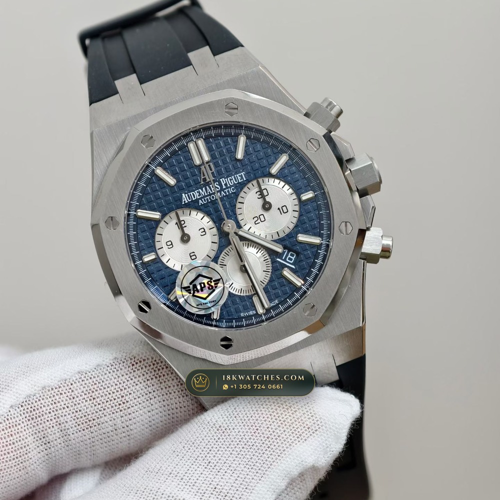 Audemars Piguet Royal Oak Selfwinding Chronograph 41mm Hand-Chamfered Bevel Spec Ref. 26331ST — Studio Gallery Plate III in 904L Stainless Steel Custom Architecture (180.7g Verified Mass, Audemars Piguet Cal. 2385 Column-Wheel Chronograph)