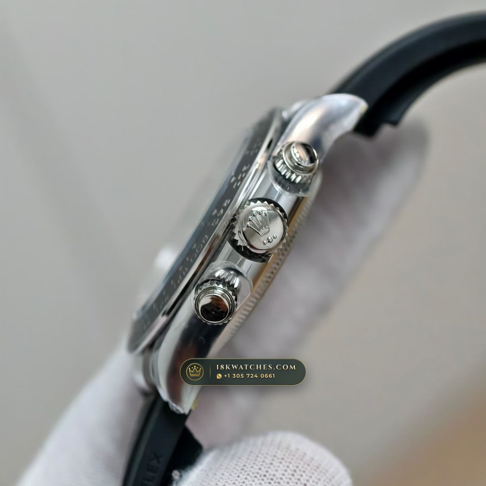 Rolex Cosmograph Daytona 18K White Gold Ref. 126519LN — Studio Gallery Plate IV in 18K White Gold Au750 (160.8g Verified Mass, Rolex Manufacture Cal. 4131 - 72h Power Reserve)