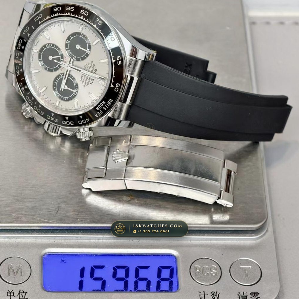 Rolex Cosmograph Daytona 18K White Gold Ref. 126519LN — Studio Gallery Plate VI in 18K White Gold Au750 (160.8g Verified Mass, Rolex Manufacture Cal. 4131 - 72h Power Reserve)