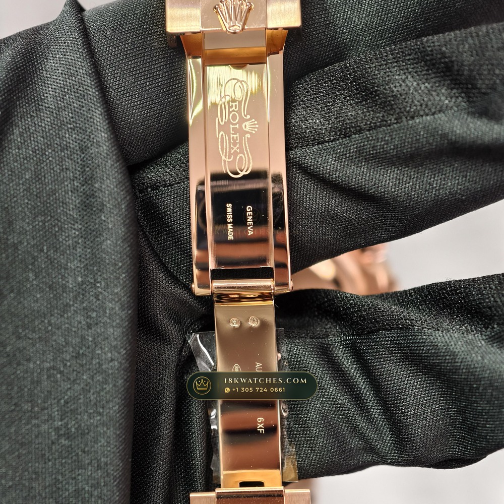 Rolex Cosmograph Daytona 18K Everose Gold Hand-Chamfered Bevel Spec Ref. 126505 — Studio Gallery Plate X in 18K Rose Gold Au750 (216.6g Verified Mass, Rolex Manufacture Cal. 4131 - 72h Power Reserve)