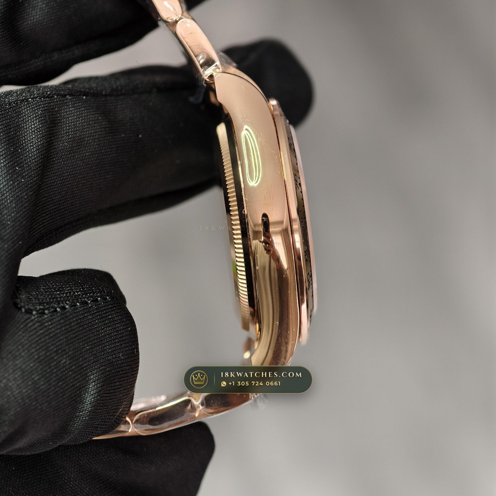 Rolex Cosmograph Daytona 18K Everose Gold Hand-Chamfered Bevel Spec Ref. 126505 — Studio Gallery Plate VIII in 18K Rose Gold Au750 (216.6g Verified Mass, Rolex Manufacture Cal. 4131 - 72h Power Reserve)