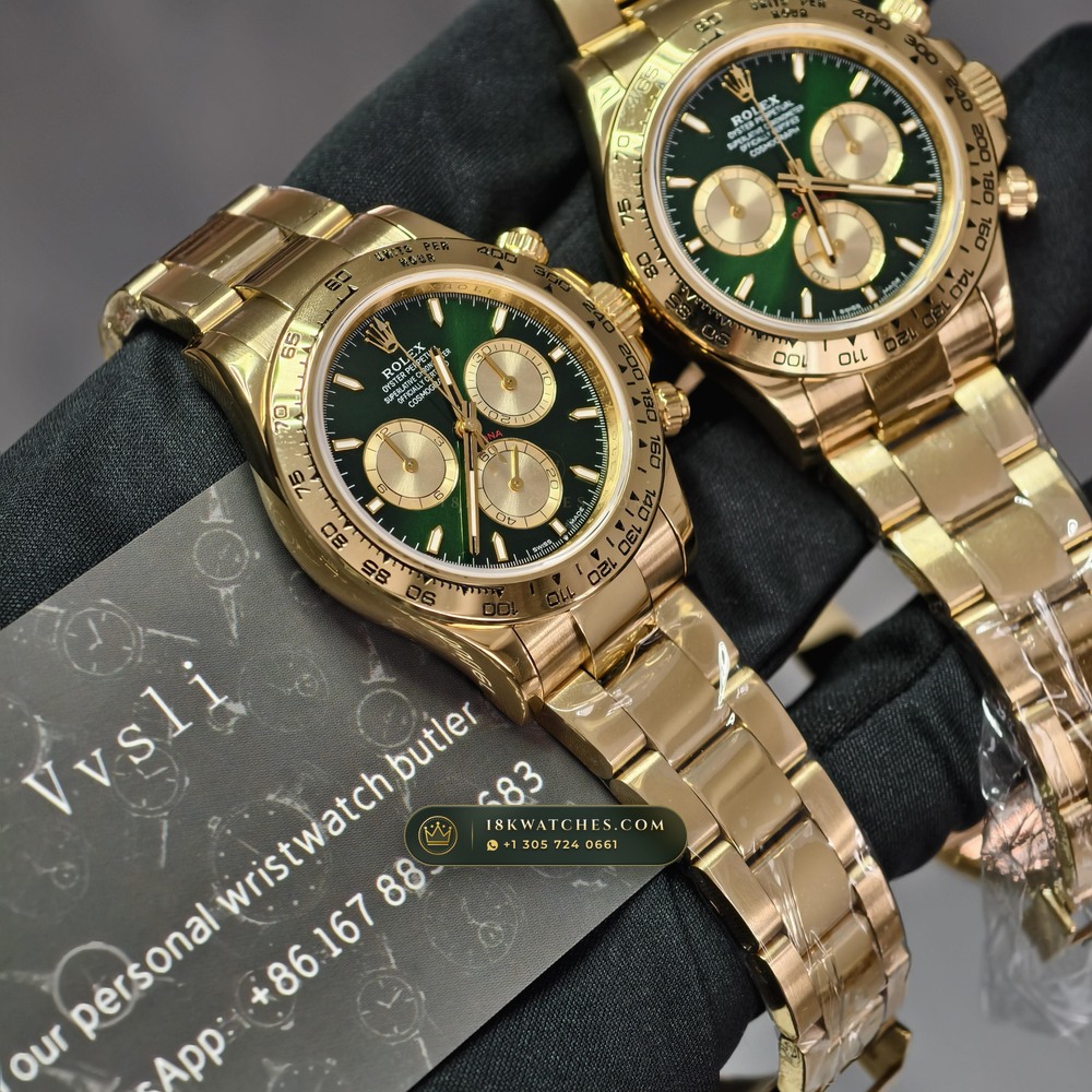 Rolex Cosmograph Daytona 18K Yellow Gold Custom SW Dial Deep Crystal Optics Ref. 126508 — Studio Gallery Plate XI in 18K Yellow Gold Au750 (216.9g Verified Mass, Rolex Manufacture Cal. 4131 - 72h Power Reserve)