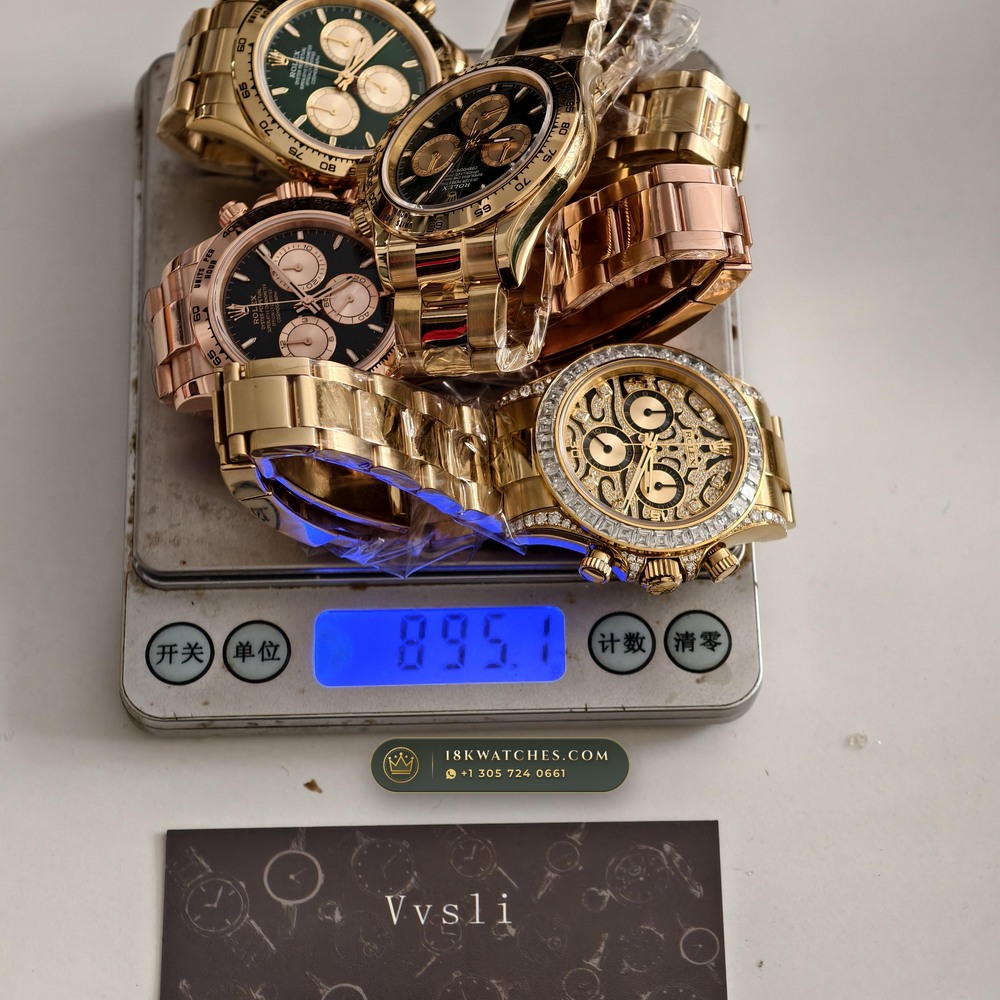 Rolex Cosmograph Daytona 18K Yellow Gold Custom SW Dial Deep Crystal Optics Ref. 126508 — Studio Gallery Plate XII in 18K Yellow Gold Au750 (216.9g Verified Mass, Rolex Manufacture Cal. 4131 - 72h Power Reserve)