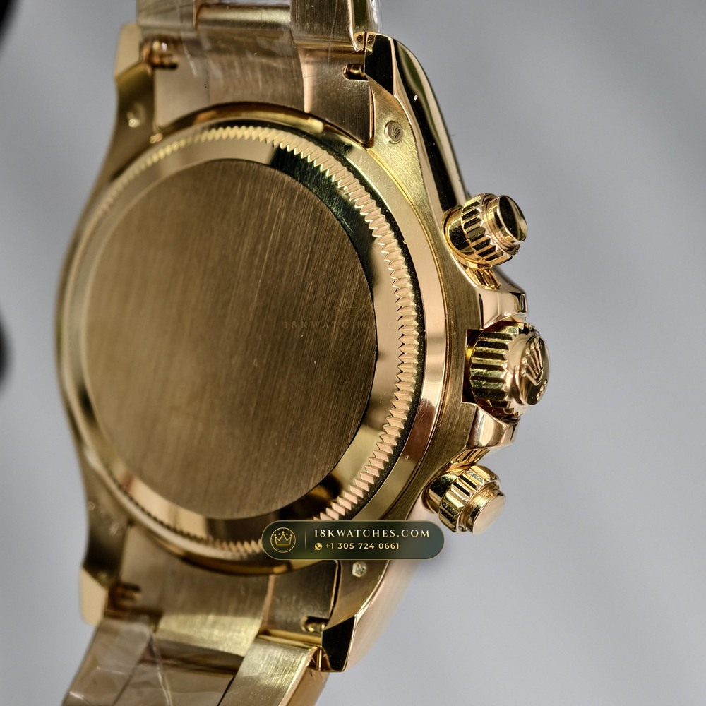 Rolex Cosmograph Daytona 18K Yellow Gold Custom SW Dial Deep Crystal Optics Ref. 126508 — Studio Gallery Plate VIII in 18K Yellow Gold Au750 (216.9g Verified Mass, Rolex Manufacture Cal. 4131 - 72h Power Reserve)