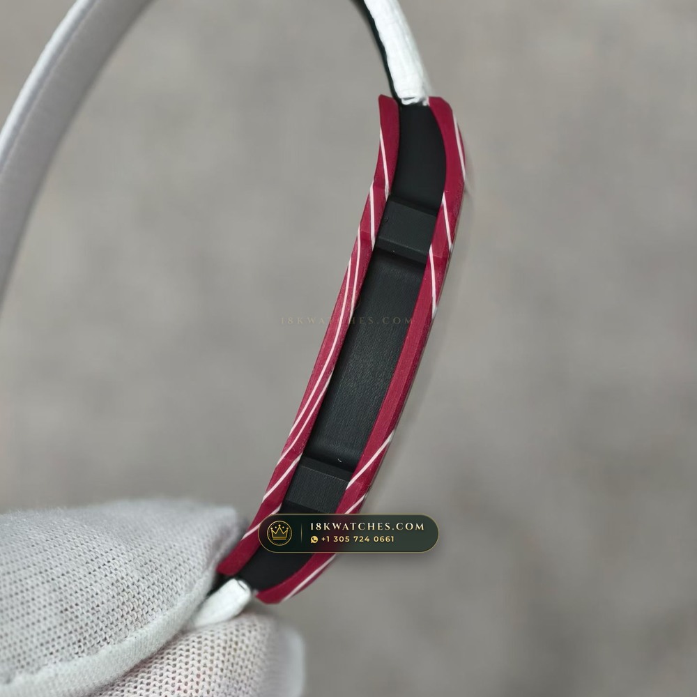 Richard Mille RM 67-02 Automatic Extra-Flat Mutaz Barshim Crimson Quartz TPT Geneva Atelier Spec — Studio Gallery Plate IV in Carbon TPT & Grade 5 Titanium (33.2g Verified Mass, Richard Mille Cal. CRMA7 Skeletonized Titanium)