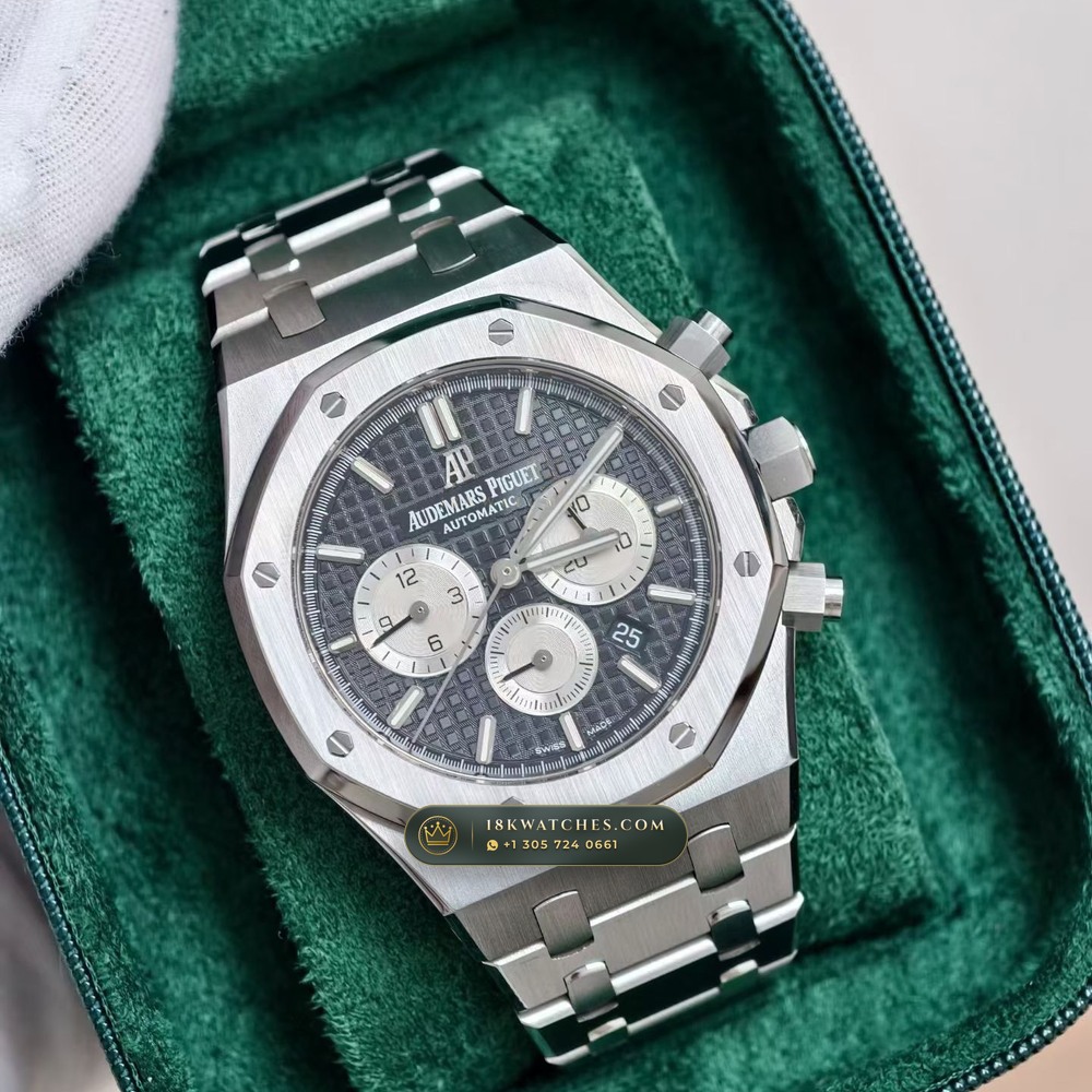 Audemars Piguet Royal Oak Selfwinding Chronograph 41mm Geneva Atelier Spec Ref. 26331ST — Studio Gallery Plate II in 904L Stainless Steel Custom Architecture (180.4g Verified Mass, Audemars Piguet Cal. 2385 Column-Wheel Chronograph)