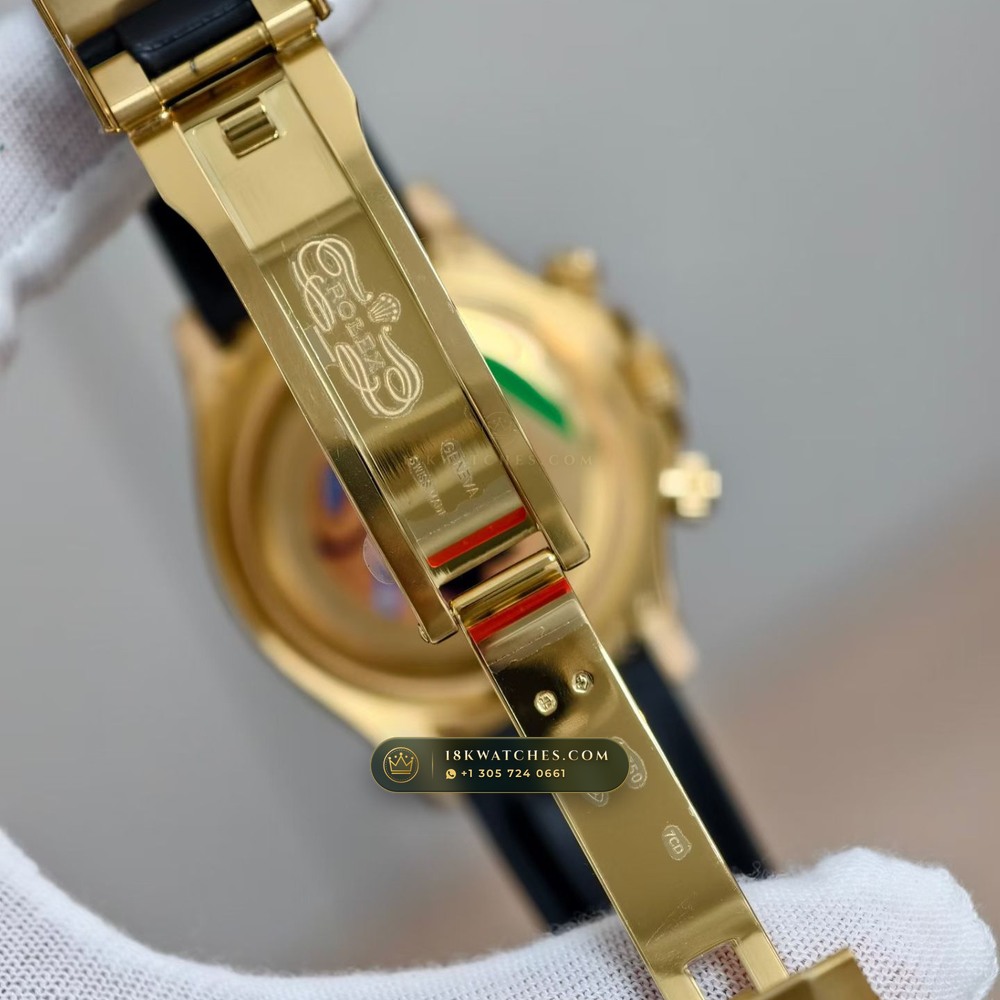 Rolex Cosmograph Daytona Tiffany Blue Dial 18K Yellow Gold Ref. 126518LN — Studio Gallery Plate VII in 18K Yellow Gold Au750 (160.5g Verified Mass, Rolex Manufacture Cal. 4131 - 72h Power Reserve)