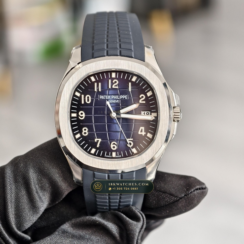 Patek Philippe Aquanaut Jumbo 42.2mm 18K White Gold Geneva Atelier Spec Ref. 5168G-001