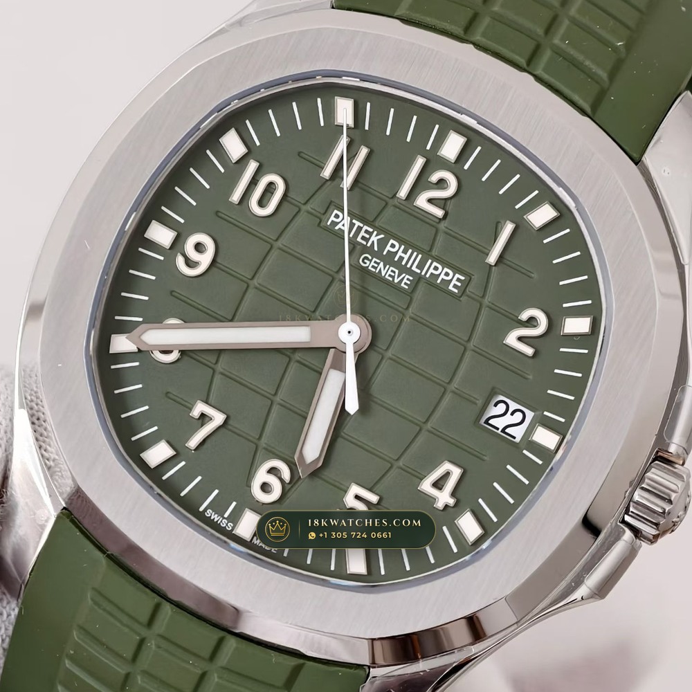 Patek Philippe Aquanaut Jumbo 42.2mm 18K White Gold Ref. 5168G-010 — Studio Gallery Plate IV in 18K White Gold Au750 (120.2g Verified Mass, Patek Philippe Cal. 324 S C - 21K Gold Rotor)