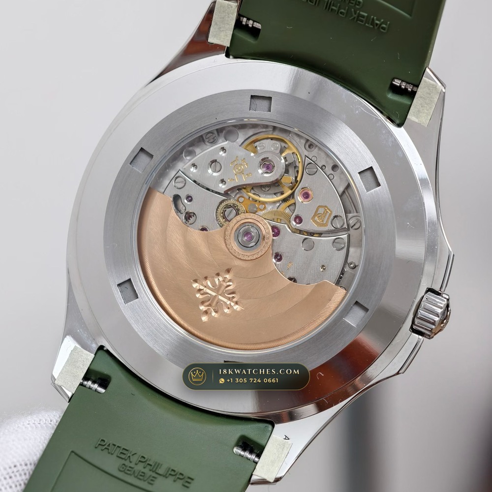 Patek Philippe Aquanaut Jumbo 42.2mm 18K White Gold Ref. 5168G-010 — Studio Gallery Plate VIII in 18K White Gold Au750 (120.2g Verified Mass, Patek Philippe Cal. 324 S C - 21K Gold Rotor)