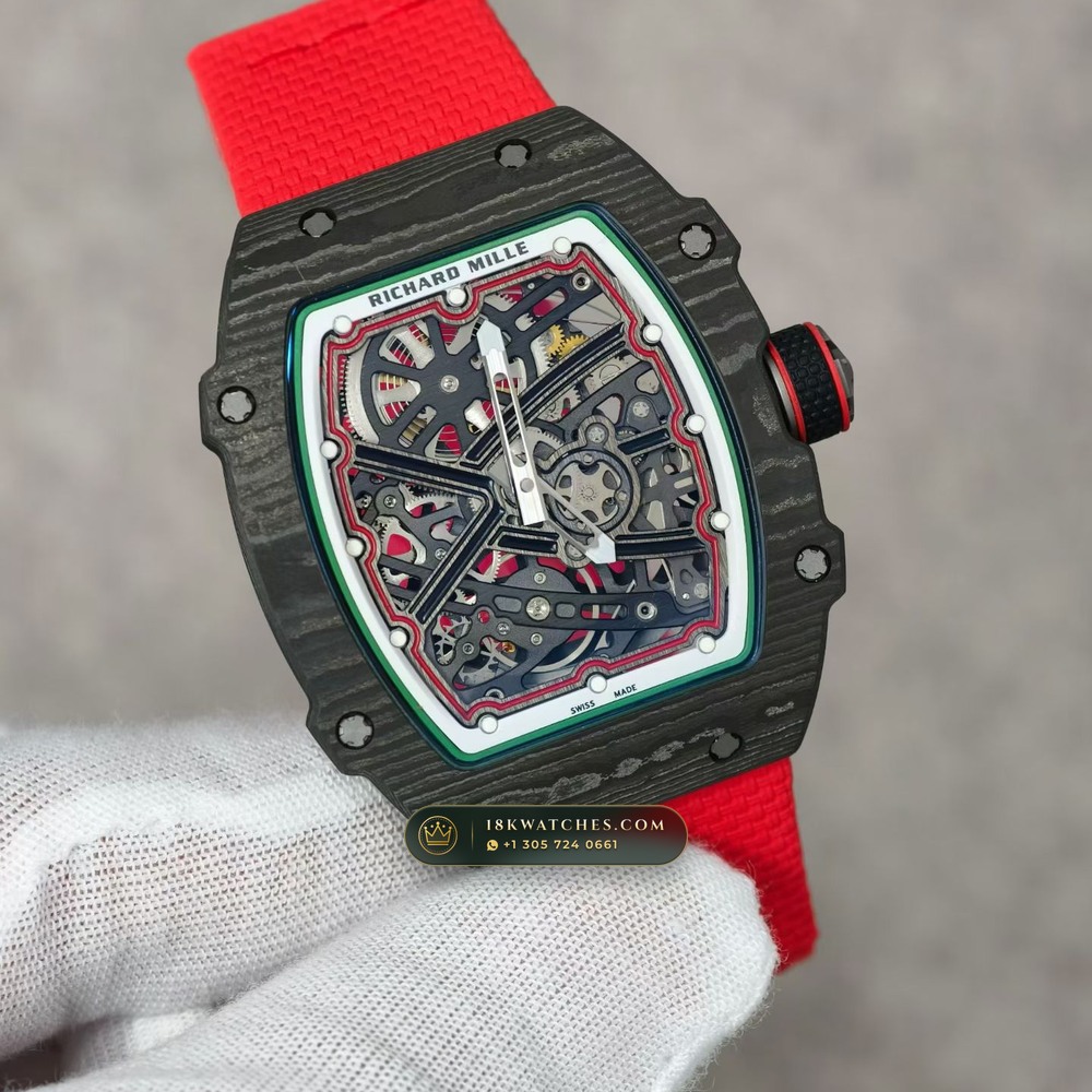 Richard Mille RM 67-02 Automatic Extra-Flat Italy Limited Edition — Studio Gallery Plate II in Carbon TPT & Grade 5 Titanium (33.6g Verified Mass, Richard Mille Cal. CRMA7 Skeletonized Titanium)