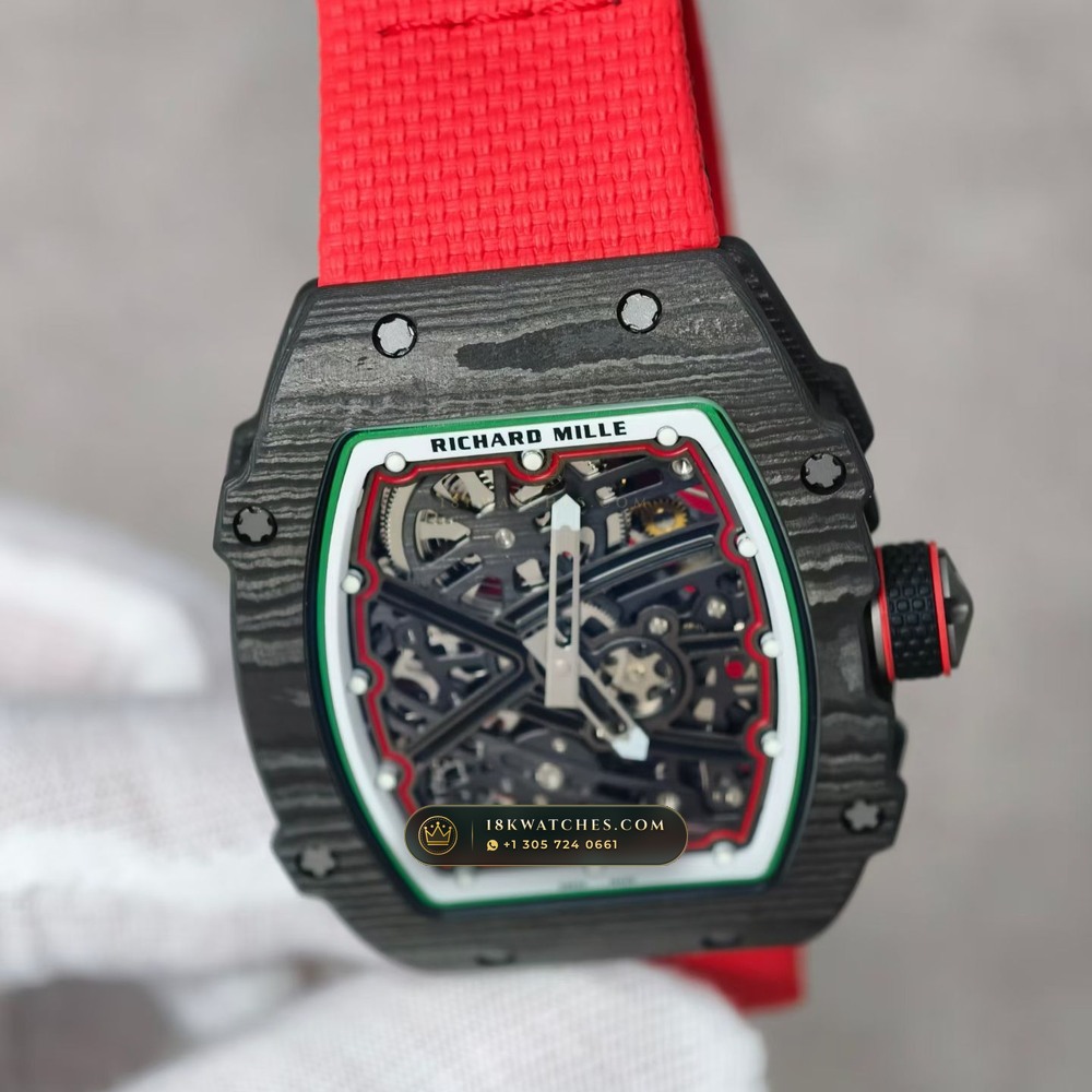 Richard Mille RM 67-02 Automatic Extra-Flat Italy Limited Edition — Studio Gallery Plate IV in Carbon TPT & Grade 5 Titanium (33.6g Verified Mass, Richard Mille Cal. CRMA7 Skeletonized Titanium)