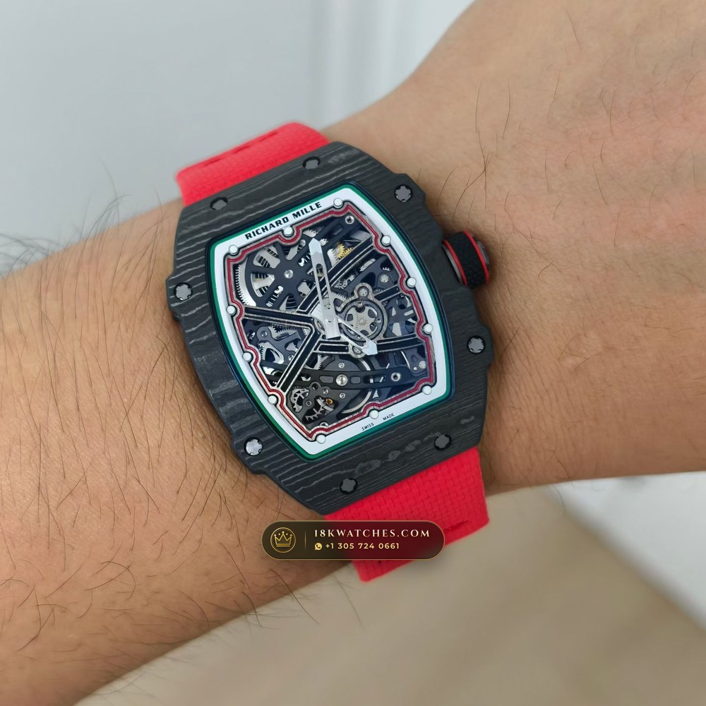 Richard Mille RM 67-02 Automatic Extra-Flat Italy Limited Edition — Studio Gallery Plate IX in Carbon TPT & Grade 5 Titanium (33.6g Verified Mass, Richard Mille Cal. CRMA7 Skeletonized Titanium)