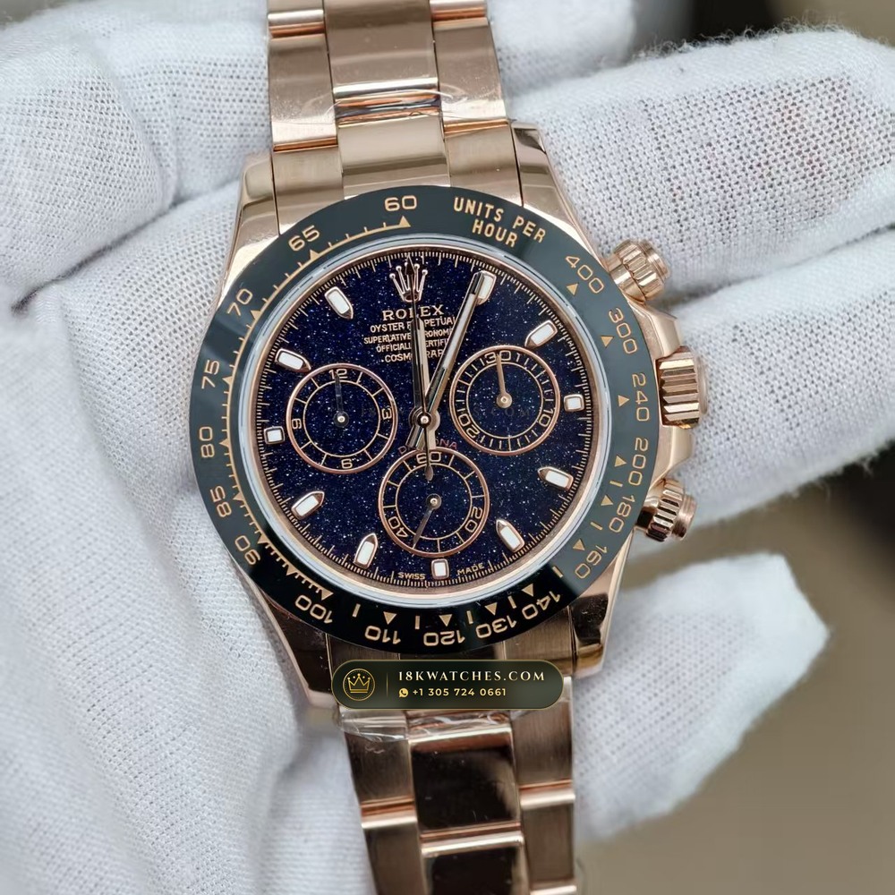 Rolex Cosmograph Daytona Aventurine Starry Dial 18K Everose Gold Ref. 126505