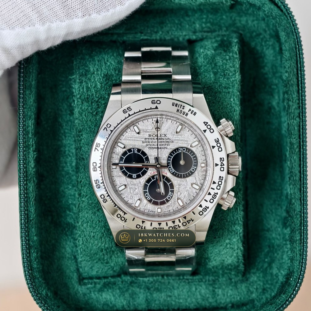 Rolex Cosmograph Daytona Gibeon Meteorite Dial 18K White Gold Ref. 116509