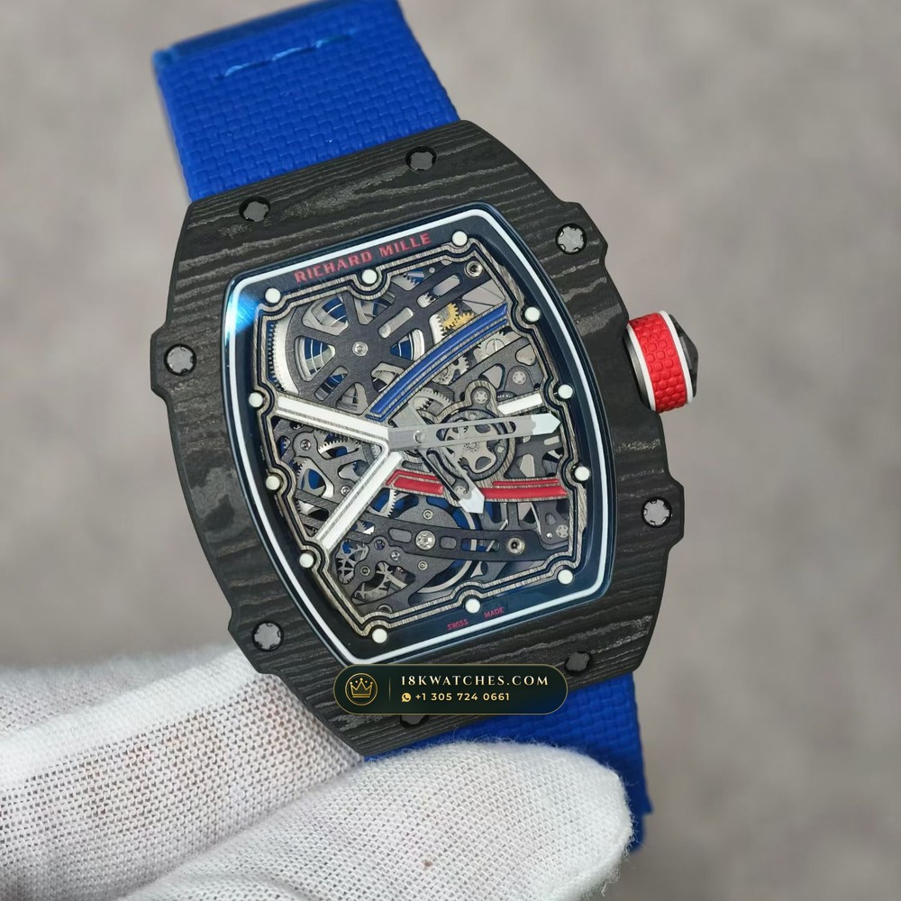 Richard Mille RM 67-02 Automatic Extra-Flat Sebastien Ogier Carbon TPT — Studio Gallery Plate II in Carbon TPT & Grade 5 Titanium (33.5g Verified Mass, Richard Mille Cal. CRMA7 Skeletonized Titanium)