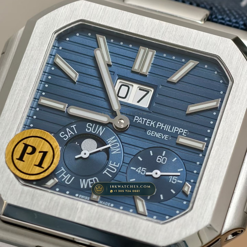 Patek Philippe Cubitus Grand Date & Moon Phases 45mm Custom Steel Ref. 5822P-001 — Studio Gallery Plate IV in 904L Stainless Steel Custom Architecture (114.9g Verified Mass, Patek Philippe Cal. 240 PS CI J LU - 22K Gold Micro-Rotor)