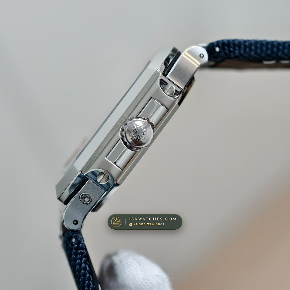 Patek Philippe Cubitus Grand Date & Moon Phases 45mm Custom Steel Ref. 5822P-001 — Studio Gallery Plate VI in 904L Stainless Steel Custom Architecture (114.9g Verified Mass, Patek Philippe Cal. 240 PS CI J LU - 22K Gold Micro-Rotor)